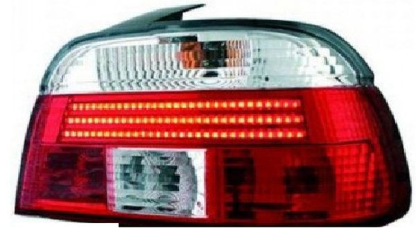 BMW E39 Baglygter LED New Rød/Mørk 95-00