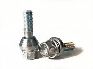Hovedbilde M14x1,5 Hjulbolt Kegle m. Løs Konus 30mm Sølv