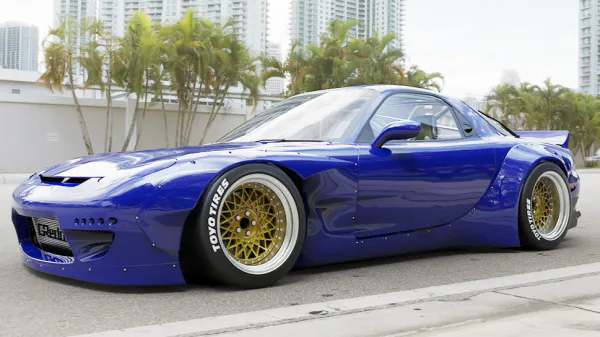 Mazda FD3S med vinge