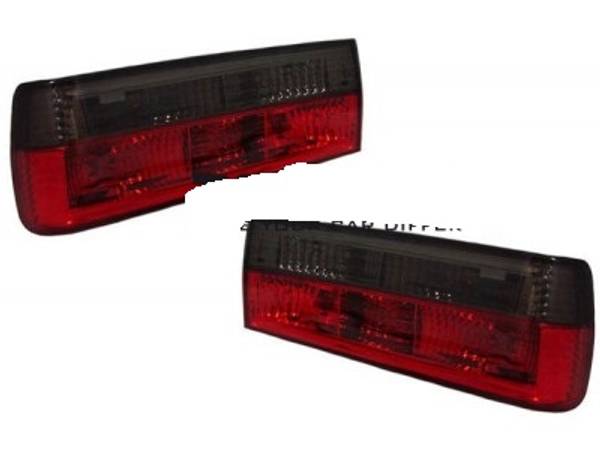 BMW E30 - Baglygter Krystal 87-91 - Rød/Sort