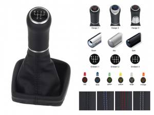 Hovedbilde VW Fox komplet gearknop og manchet med lys
