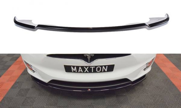 FRONT SPLITTER V.1 TESLA MODEL X - GLOSS BLACK