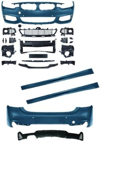 Body Kit in sports design incl. Side skirts with PDC holes and HCS suitable for BMW 4er F36 Grand Coupé 2014-