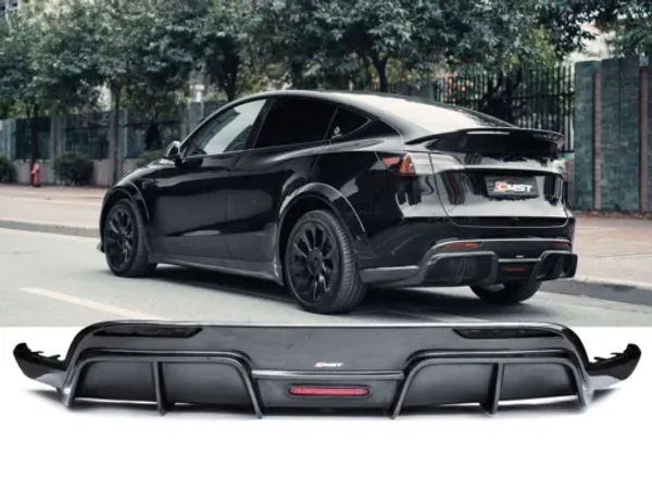 Tesla Model 3 / Y Diffuser CMST Ægte Carbon 21-24 - Design 1